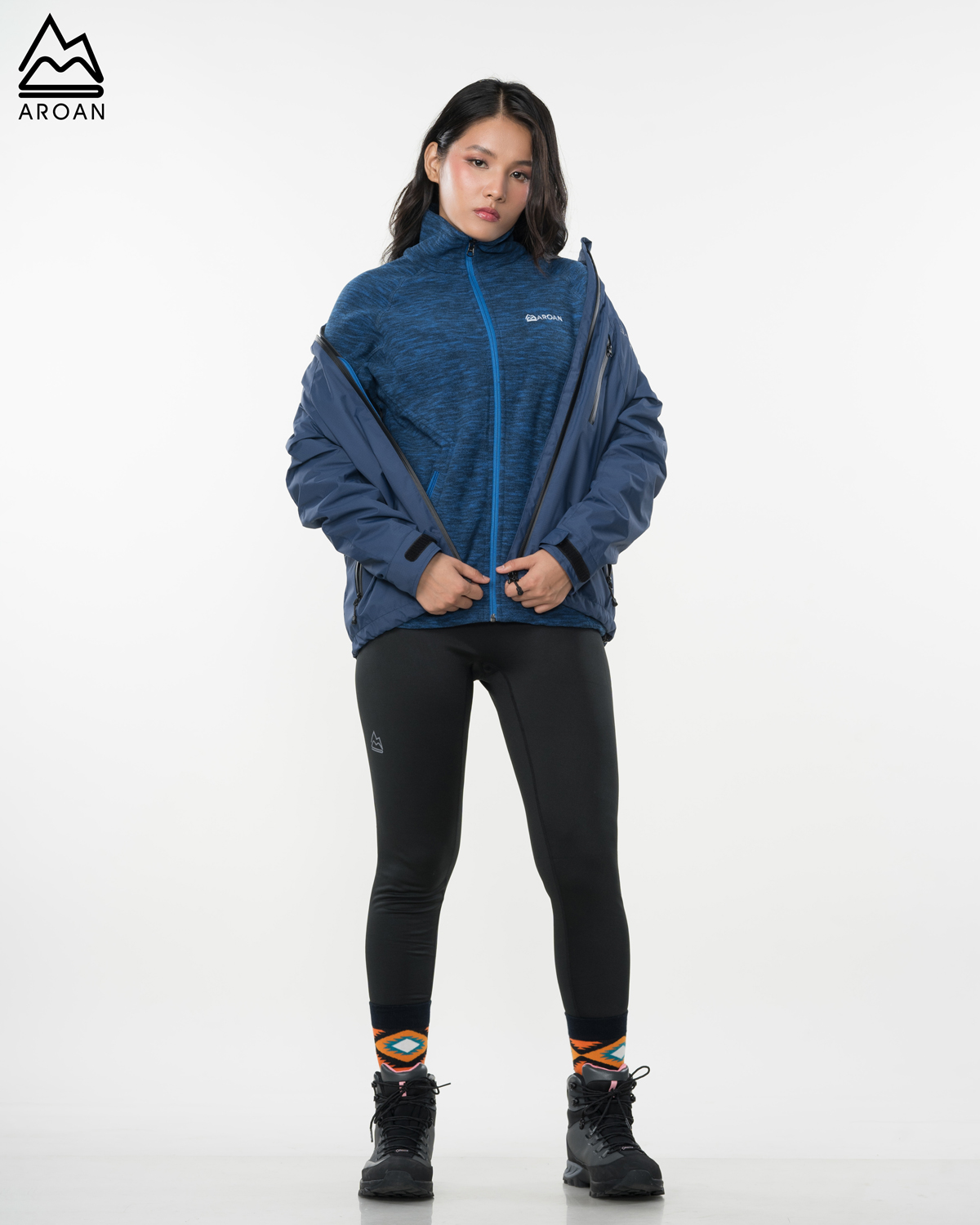 Adaptive 3 in 1 Jacket – Unisex (Navy Blue)